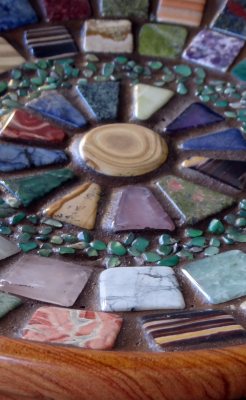 Stone mosaic detail